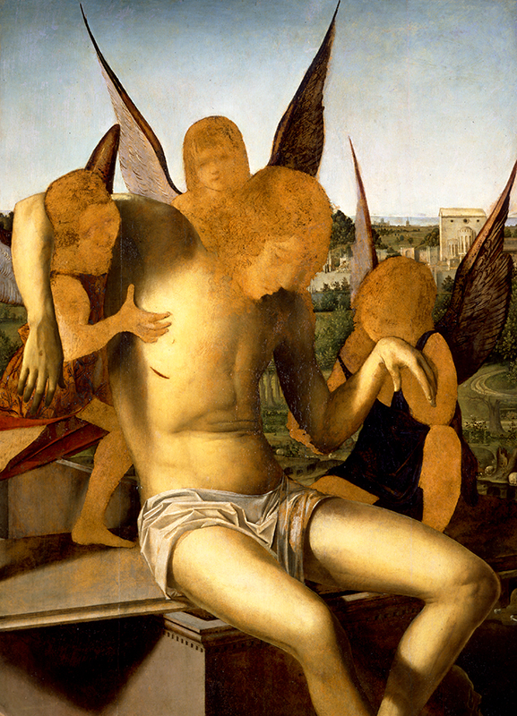 Antonello da Messina, <i>Cristo morto sostenuto dagli angeli</i>