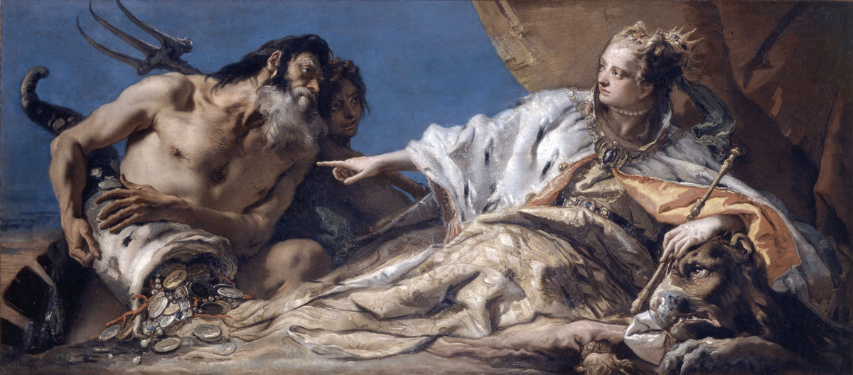 Giambattista Tiepolo, <i>Neptune Offering Gifts to Venice</i>