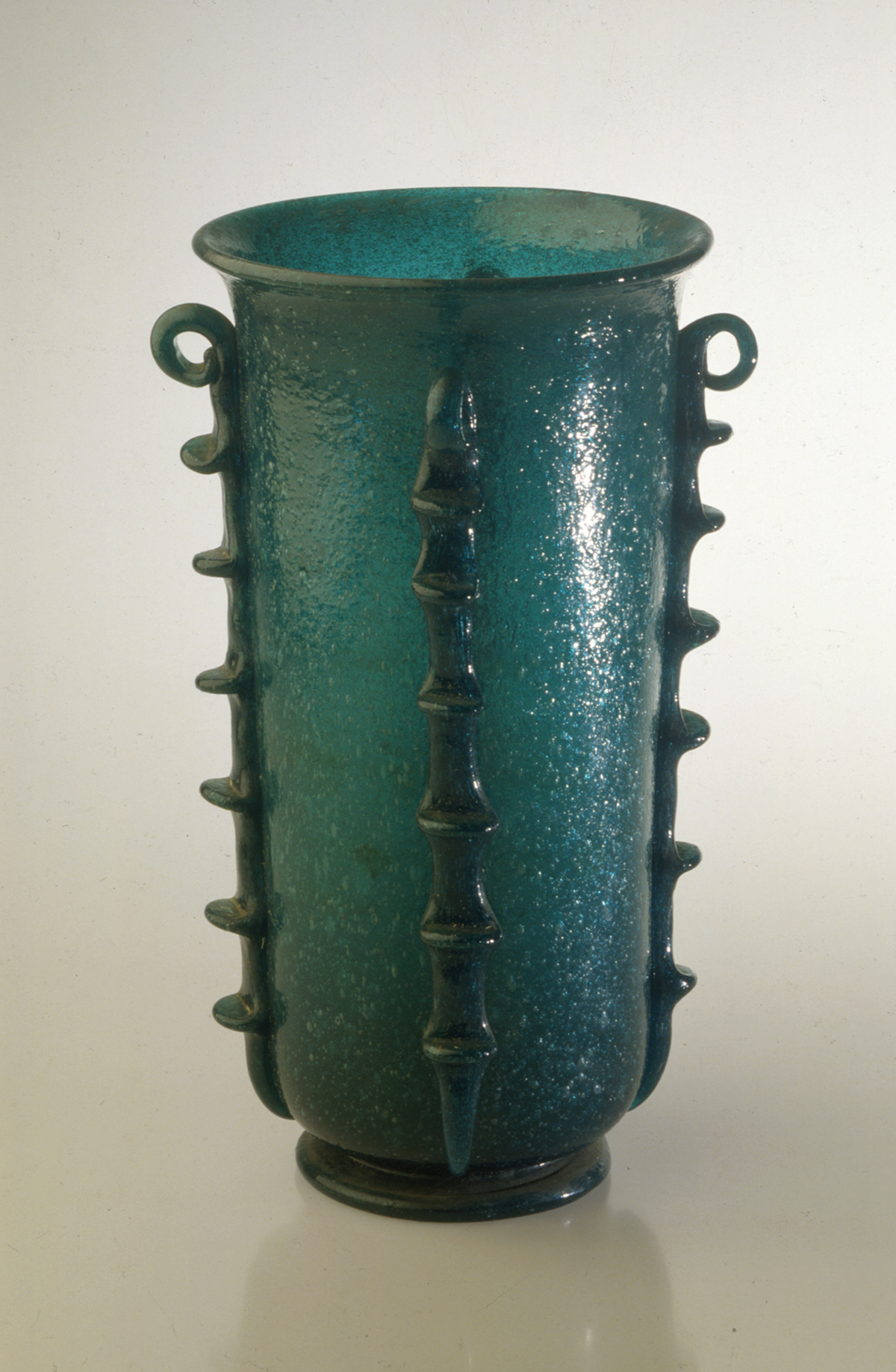 Large vase in ‘pulegoso’ glass