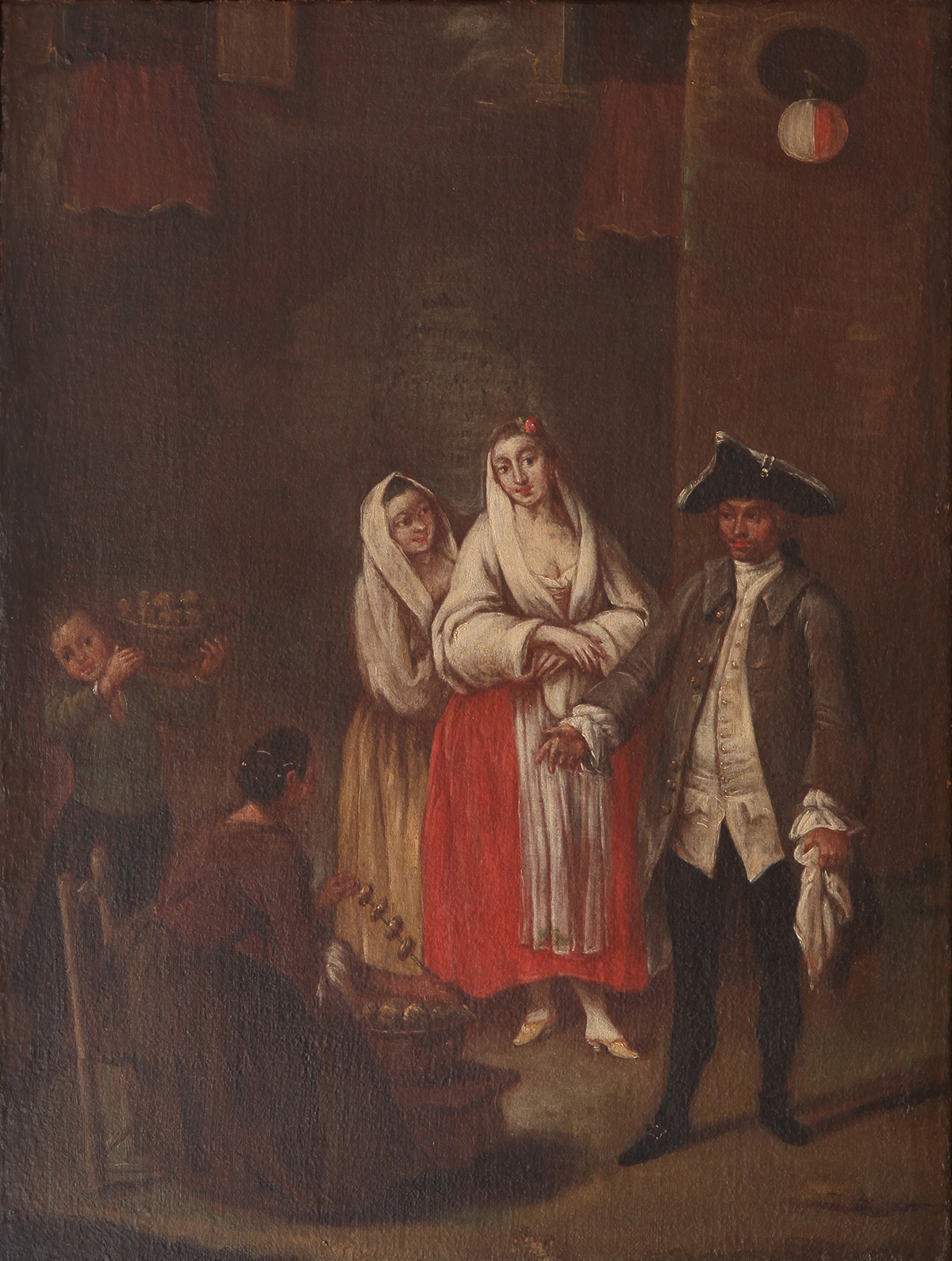 Pietro Longhi, School of, <i>The seller of doughnut</i>