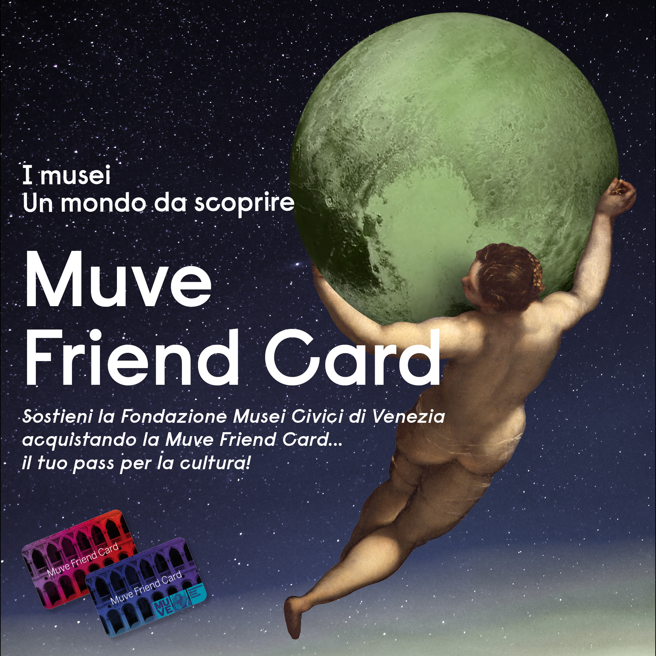 Grafica promozionale della Muve Friend Card