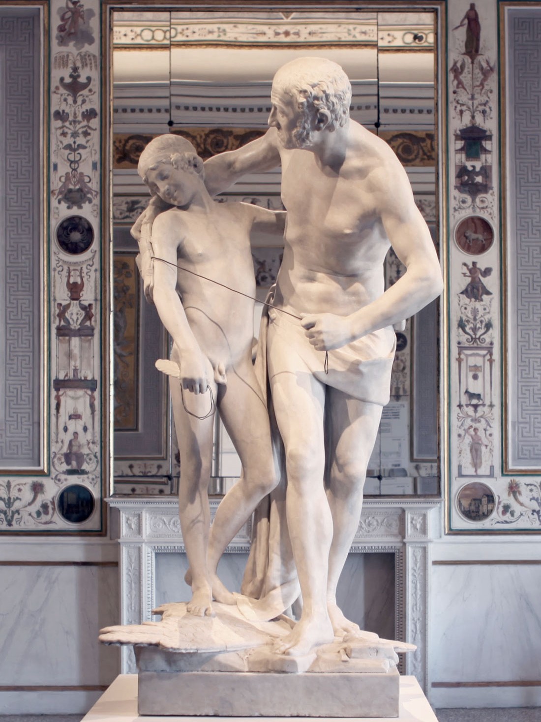 Canova, Dedalo e Icaro dettaglio