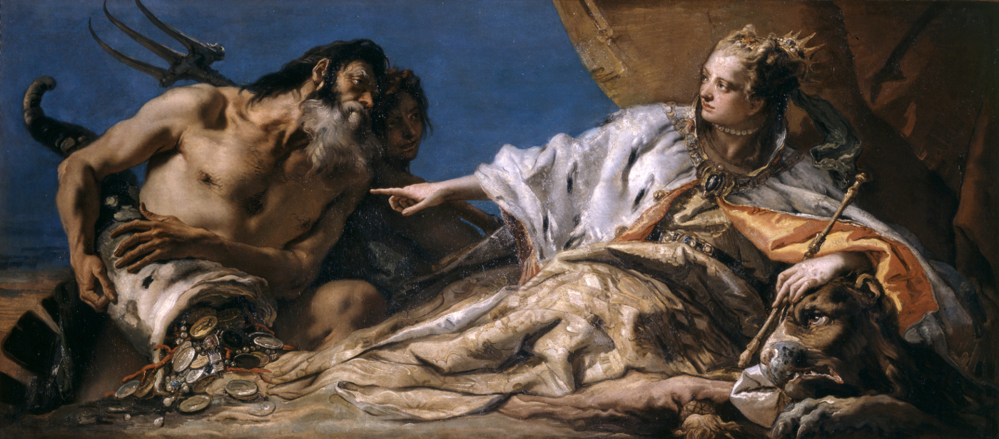 Giambattista Tiepolo, Nettuno offre a Venezia i doni del mare