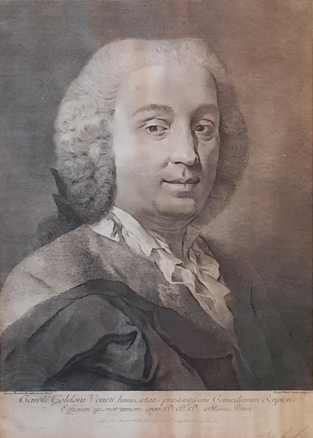 Marco Pitteri, Ritratto di Carlo Goldoni con parrucca