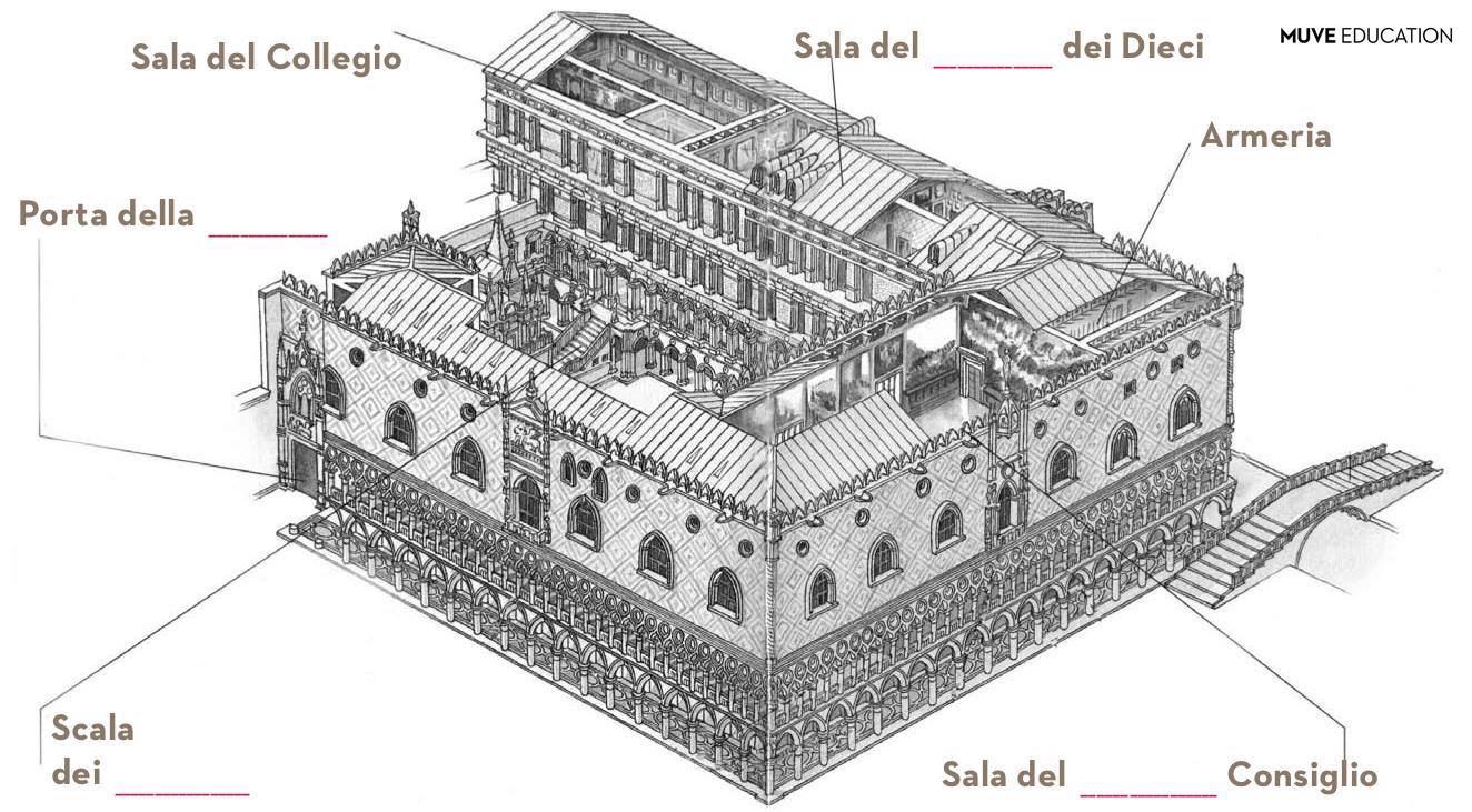 Palazzo ducale da colorare